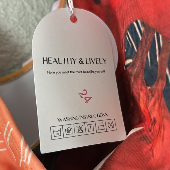 Women’s One Piece Swimsuit, Tropical, Medium, NWT - Picture 2 of 7